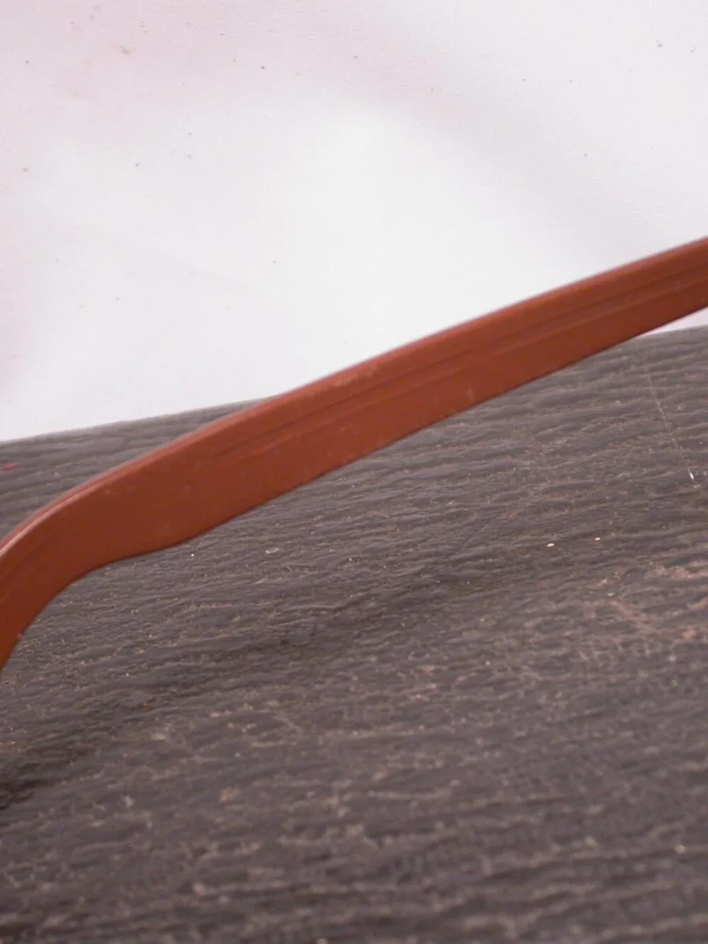 Vintage Cosmetan Brown and White Stripe Cat Eye Sunglasses FRAMEONLY